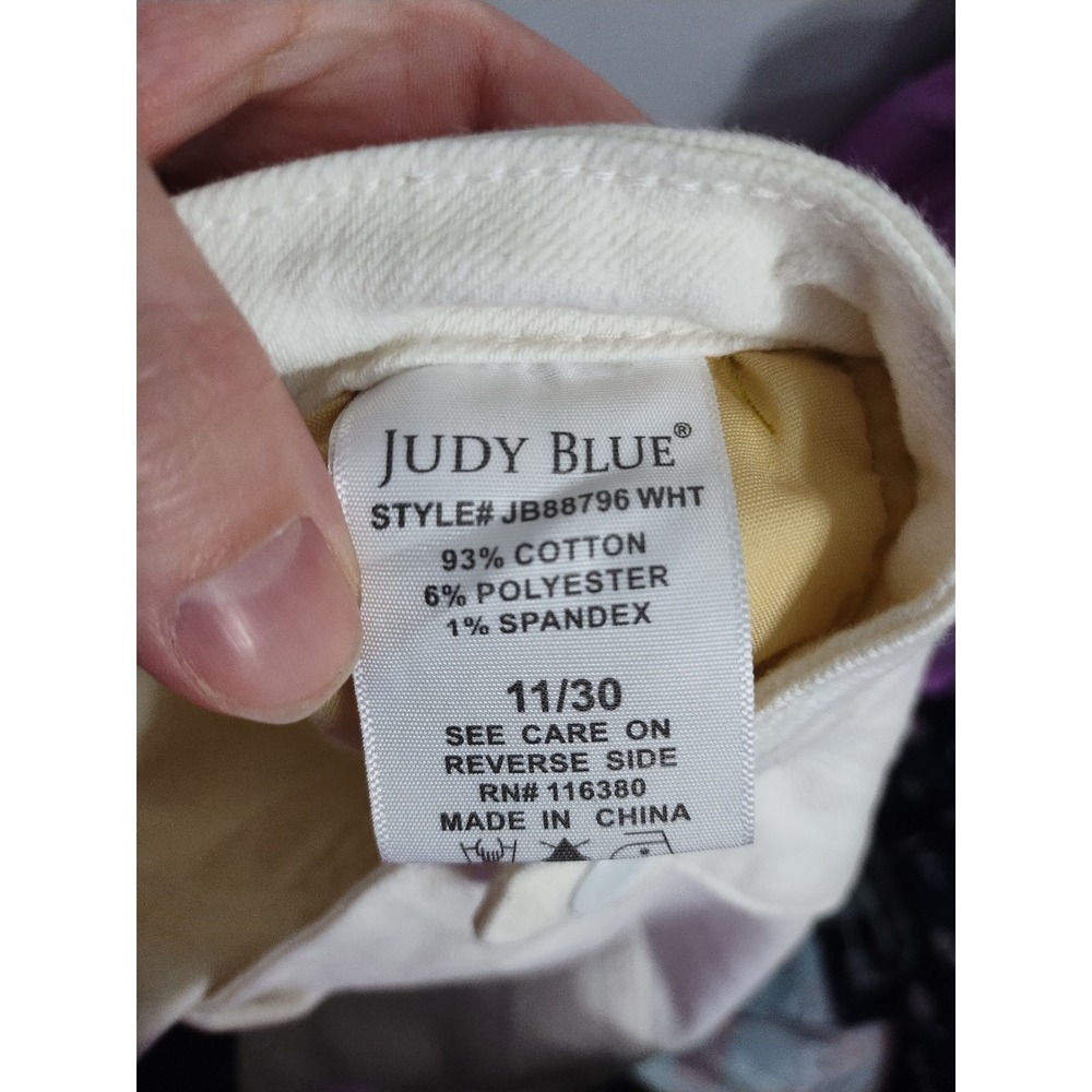 Judy Blue High Rise Cargo Straight Leg Preppy Boho Neutral Stretch Soft Pants 30 - Picture 5 of 10